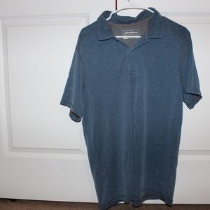 Blue Eddie Bauer Collar Shirt